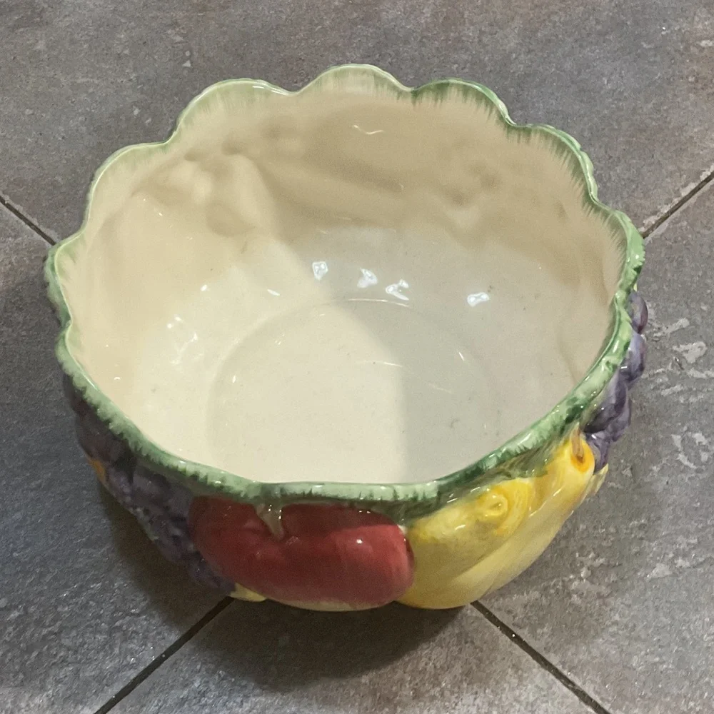 Fitz and Floyd Multicolor Fruit Bowl
